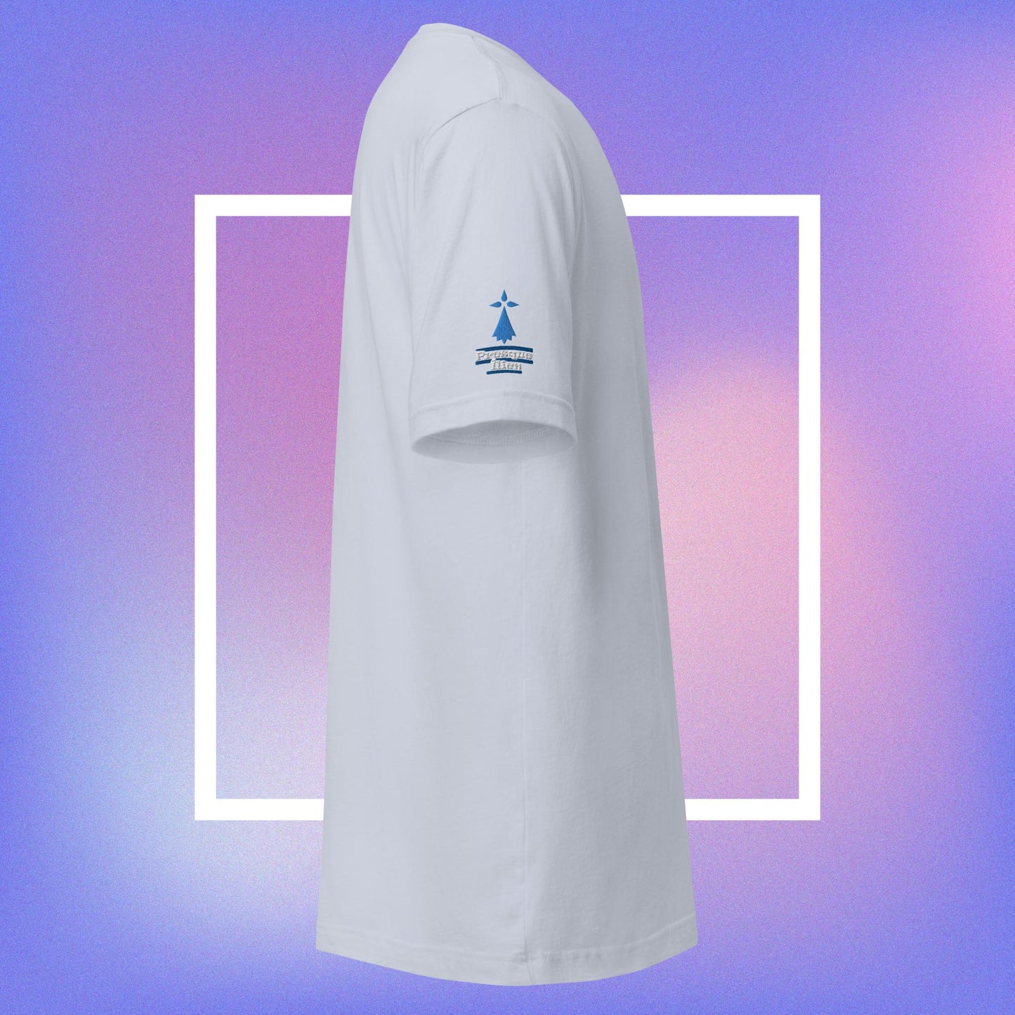 T-shirt Unisexe Brodé en Nuances de Bleu "Camaret Bay"