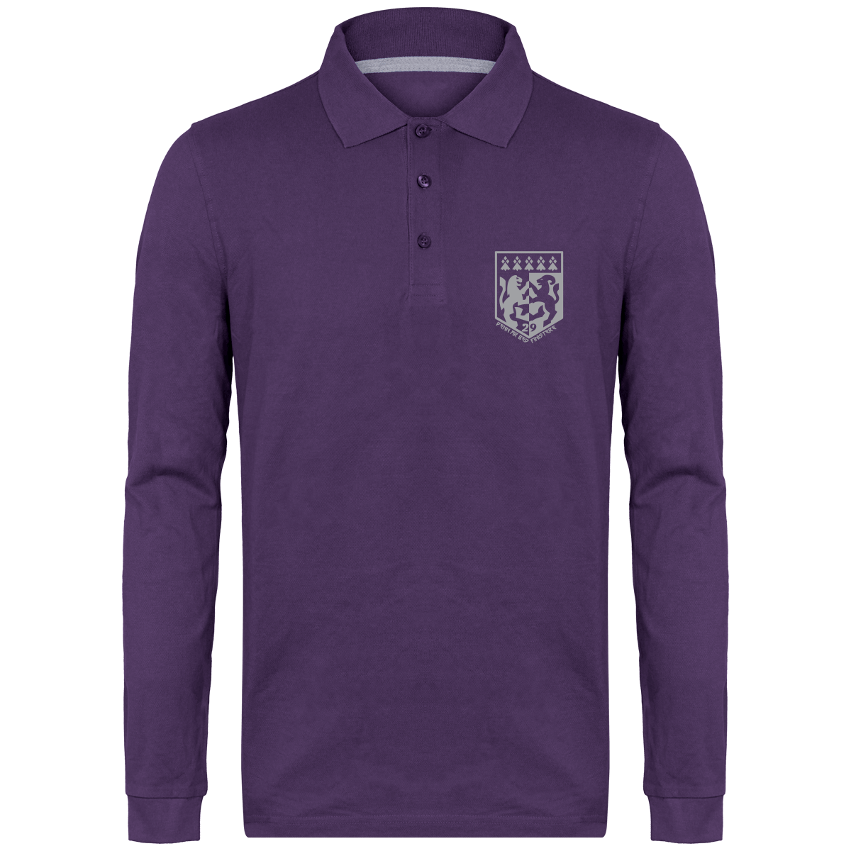 Polo Homme Manches Longues Brodé "Penn Ar Bed - Finistère"