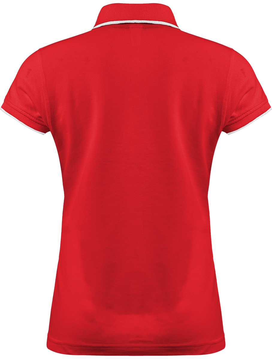Polo Femme Brodé "Morgat Beach" Liseré