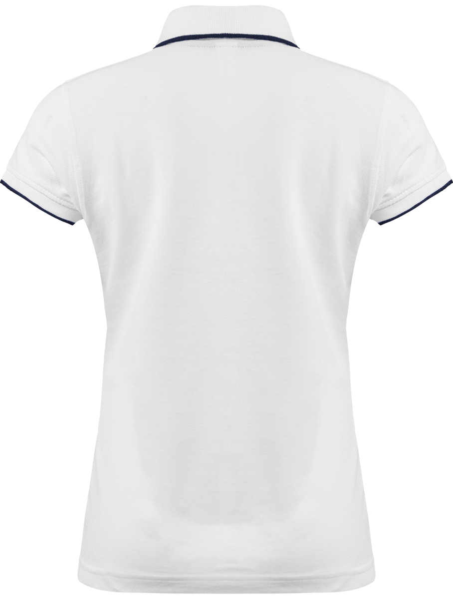 Polo Femme Brodé "Morgat Beach" Liseré