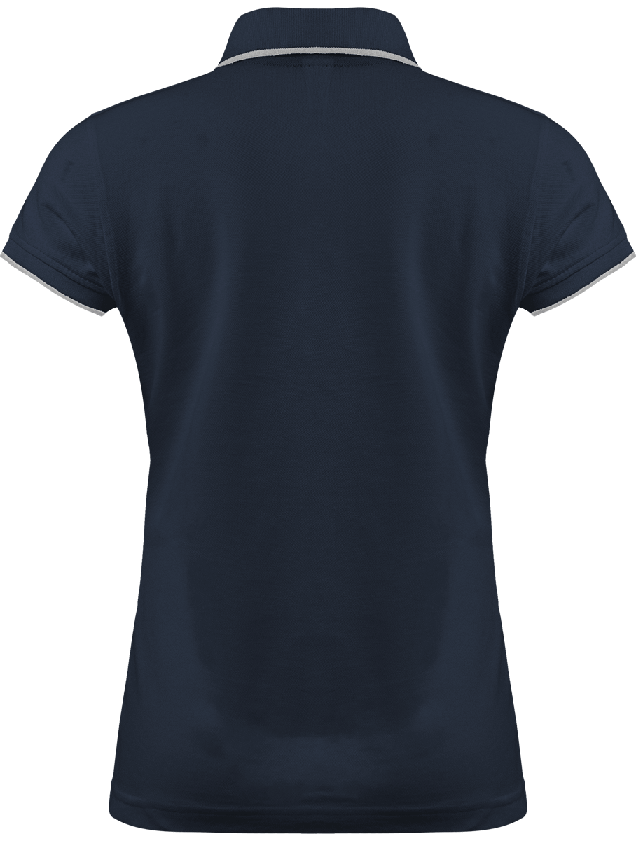 Polo Femme Brodé "Morgat Beach" Liseré