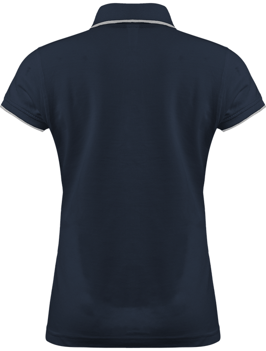 Polo Femme Brodé "Morgat Beach" Liseré