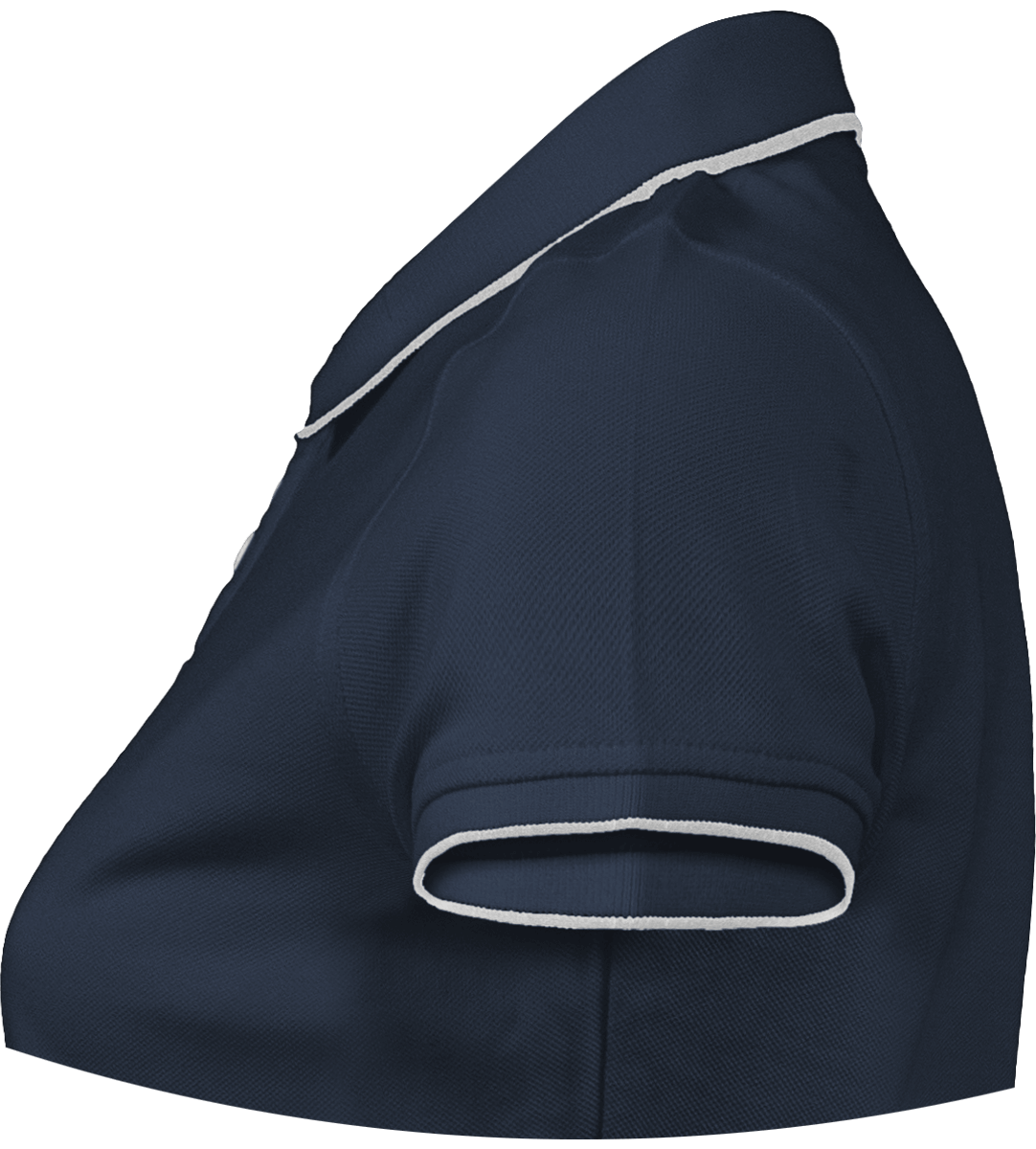 Polo Femme Brodé "Presque Îlien" Liseré