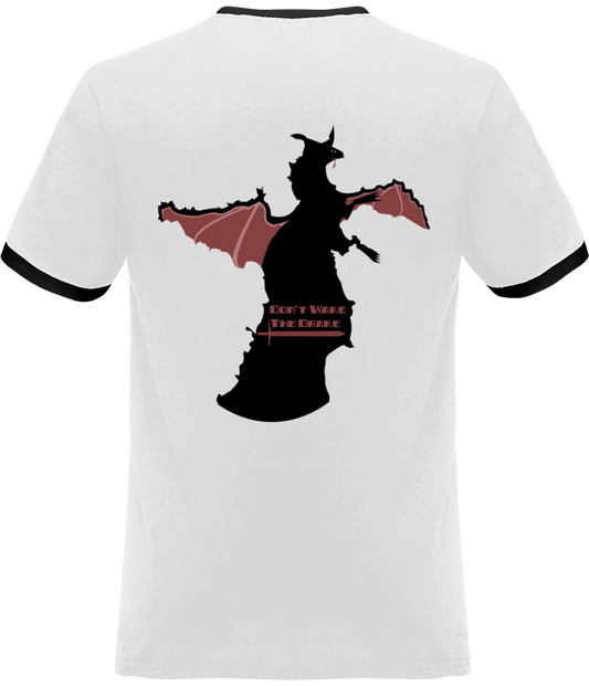 T-shirt Homme Bords Contrastés Imprimé 2 Faces "Presqu'île - Dragon"