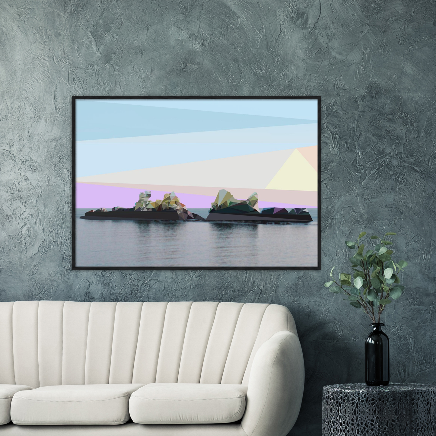 Poster Cadre Bois du Rocher du Kador Papier Semi-Brillant Premium