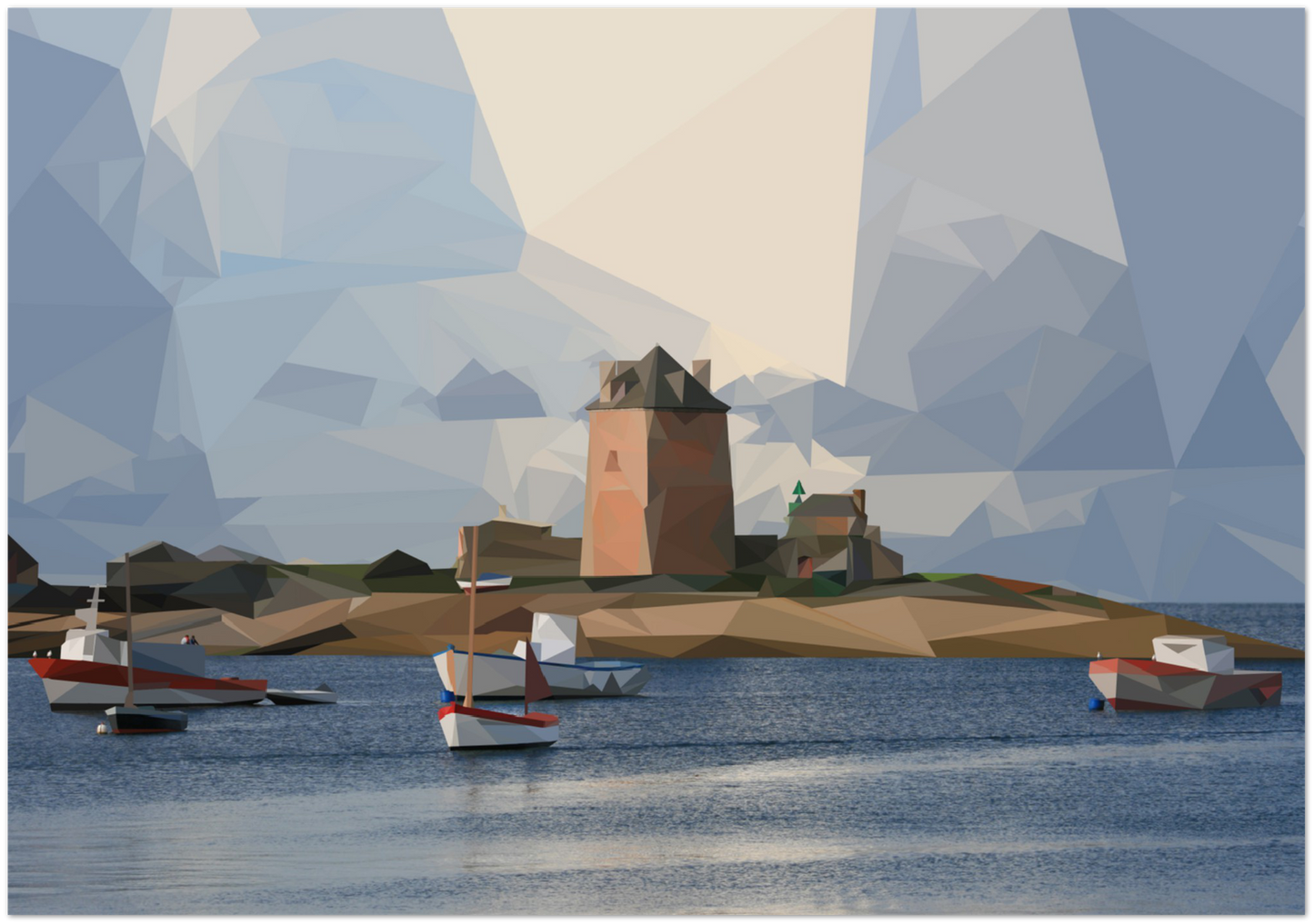 Poster de la Tour Vauban Papier Semi-Glacé Premium