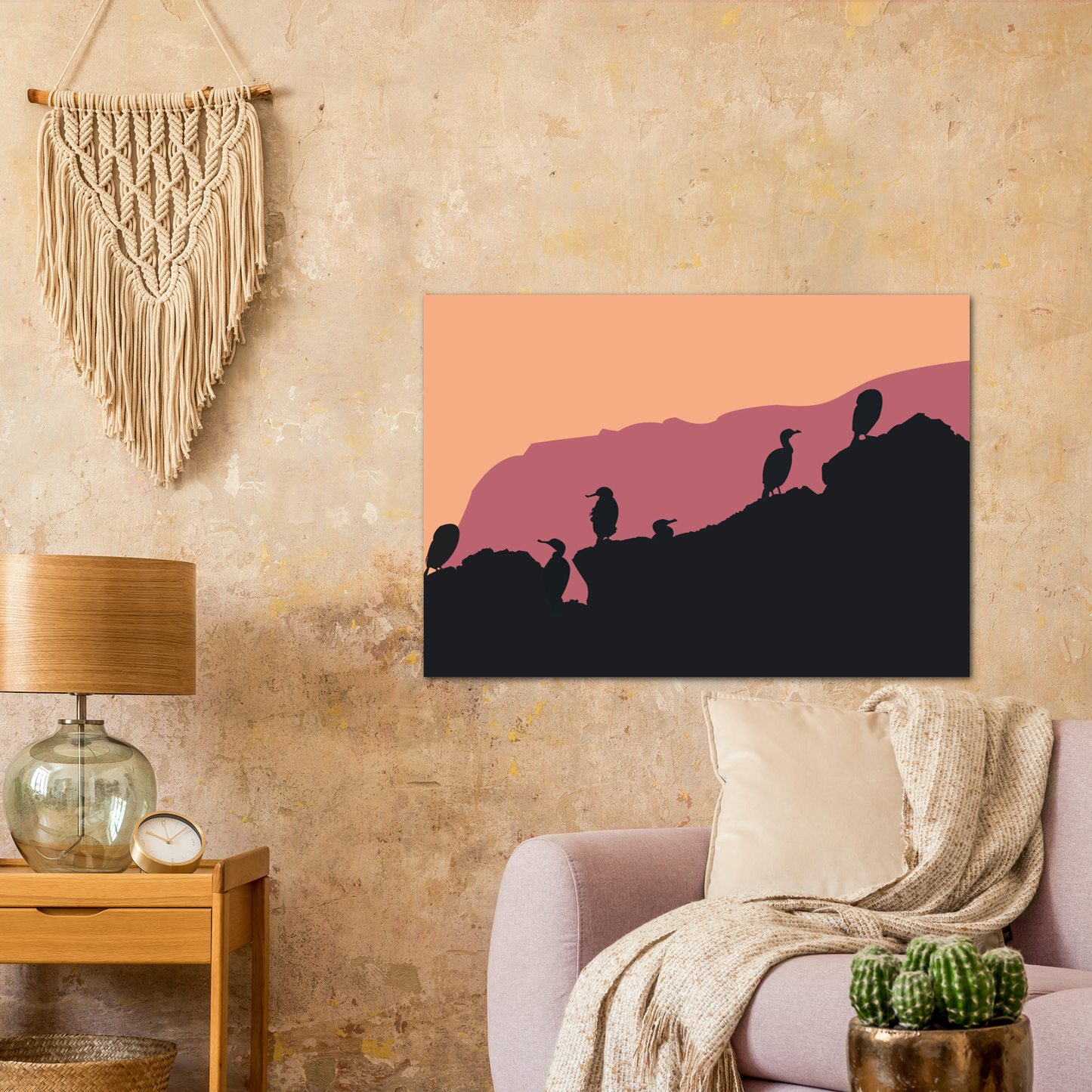 Poster "Oiseaux de Mer" Papier Mat Premium