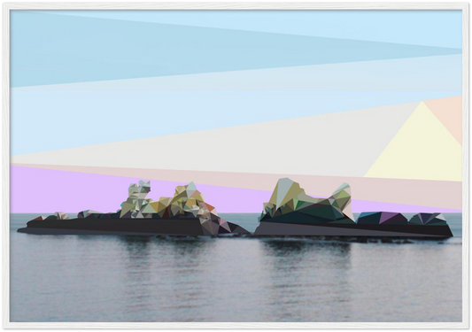 Poster Cadre Bois du Rocher du Kador Papier Semi-Brillant Premium