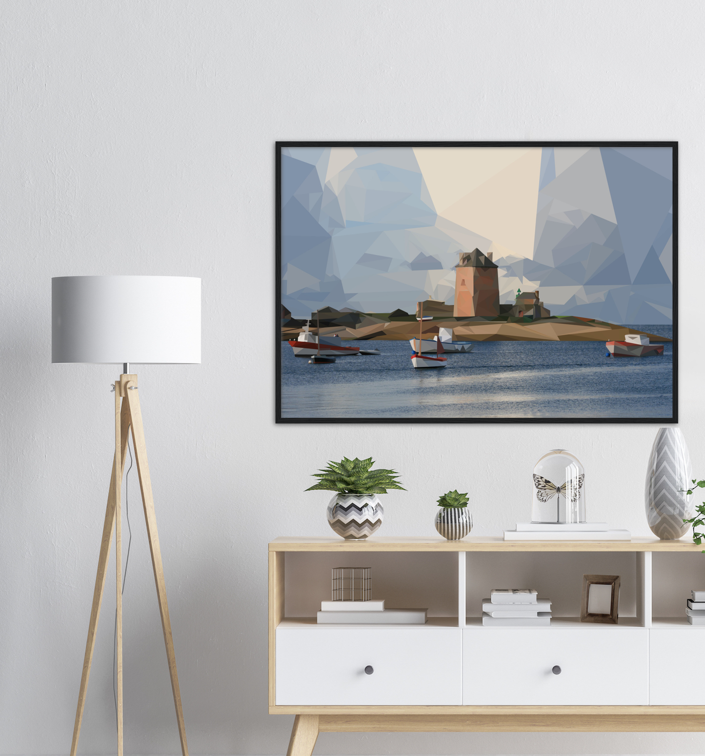 Poster Cadre Bois de la Tour Vauban Papier Mat Premium