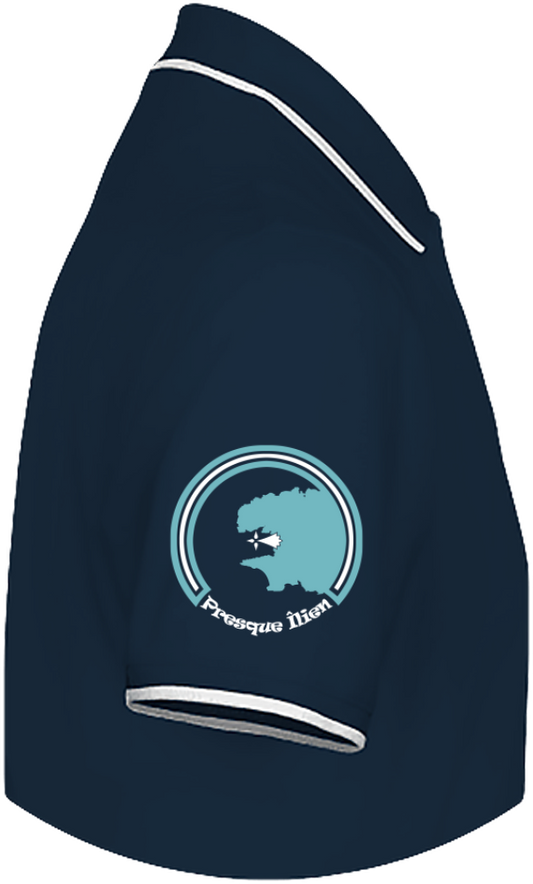Polo Homme Brodé "Morgat Beach" Liseré