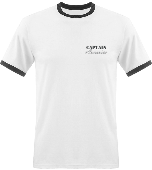 T-shirt Homme Bords Contrastés "Captain Armorica"