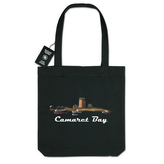 Totebag Noir Coton Recyclé "Camaret Bay"