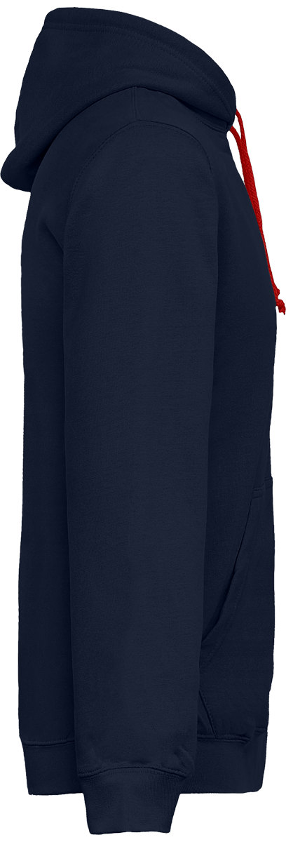 Sweat Zippé Bicolore Brodé "Presque Îlien"