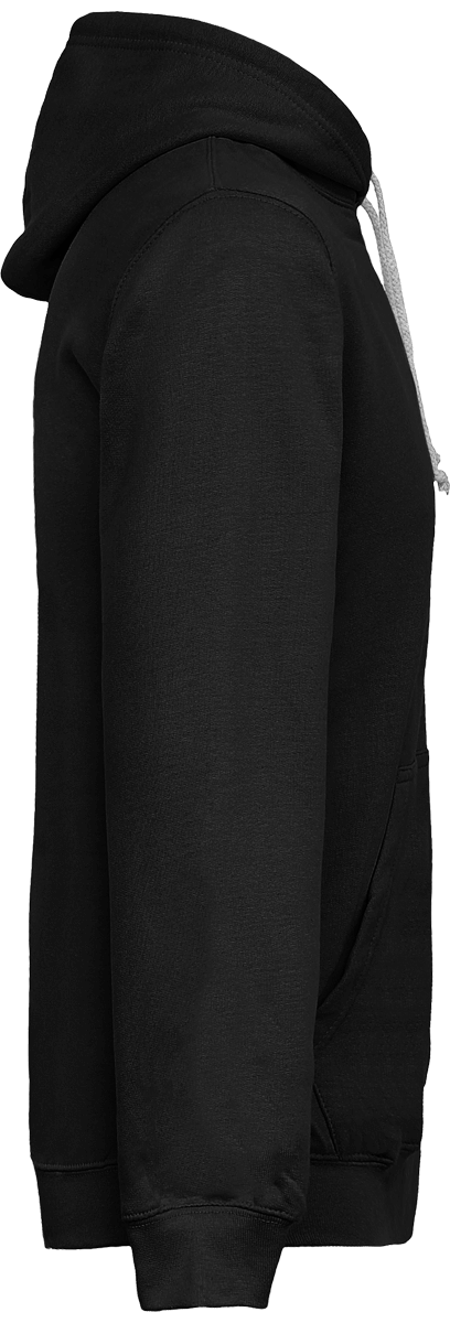 Sweat Zippé Bicolore Brodé "Presque Îlien"