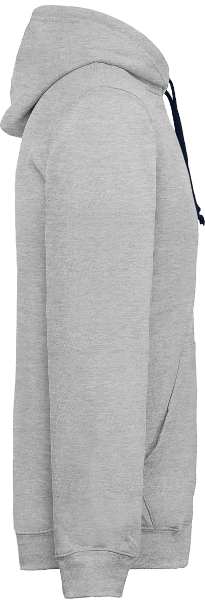 Sweat Zippé Bicolore Brodé "Presque Îlien"