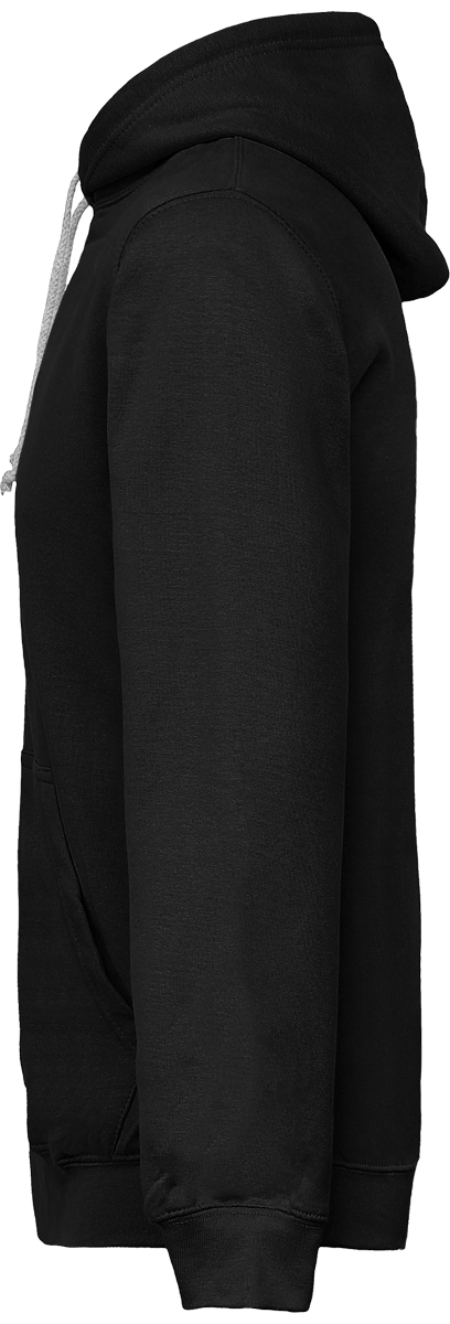 Sweat Zippé Bicolore Brodé "Presque Îlien"