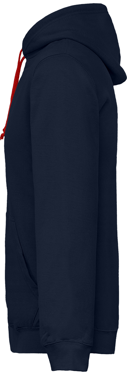Sweat Zippé Bicolore Brodé "Presque Îlien"