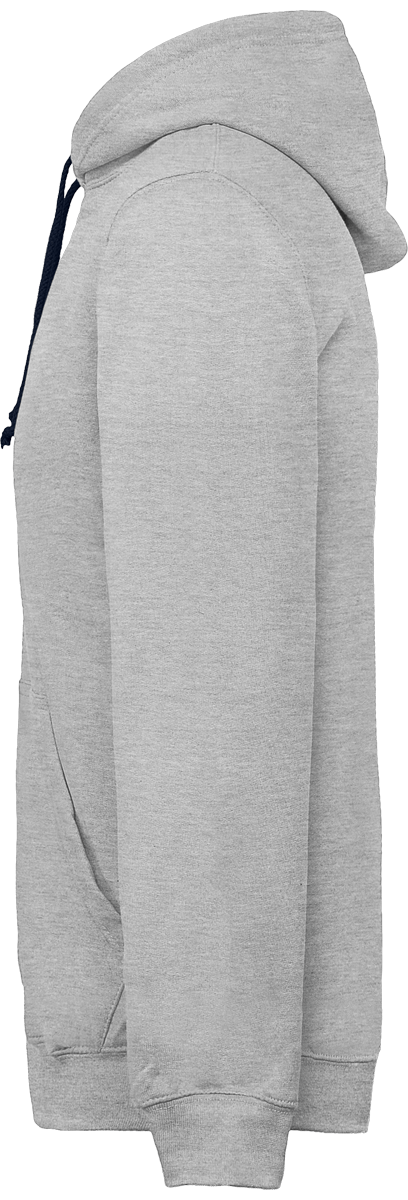 Sweat Zippé Bicolore Brodé "Presque Îlien"