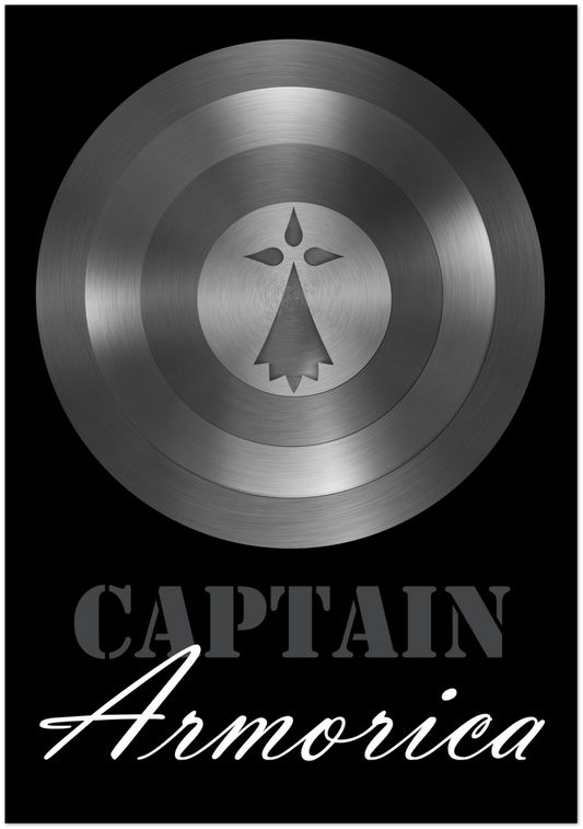 Poster "Captain Armorica" Papier Semi-Glacé Premium