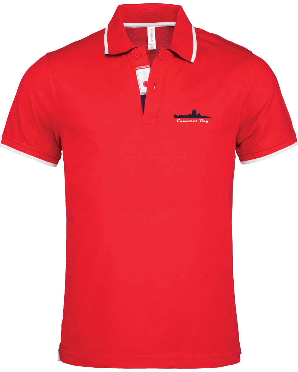 Polo Homme Brodé "Camaret Bay" Liseré